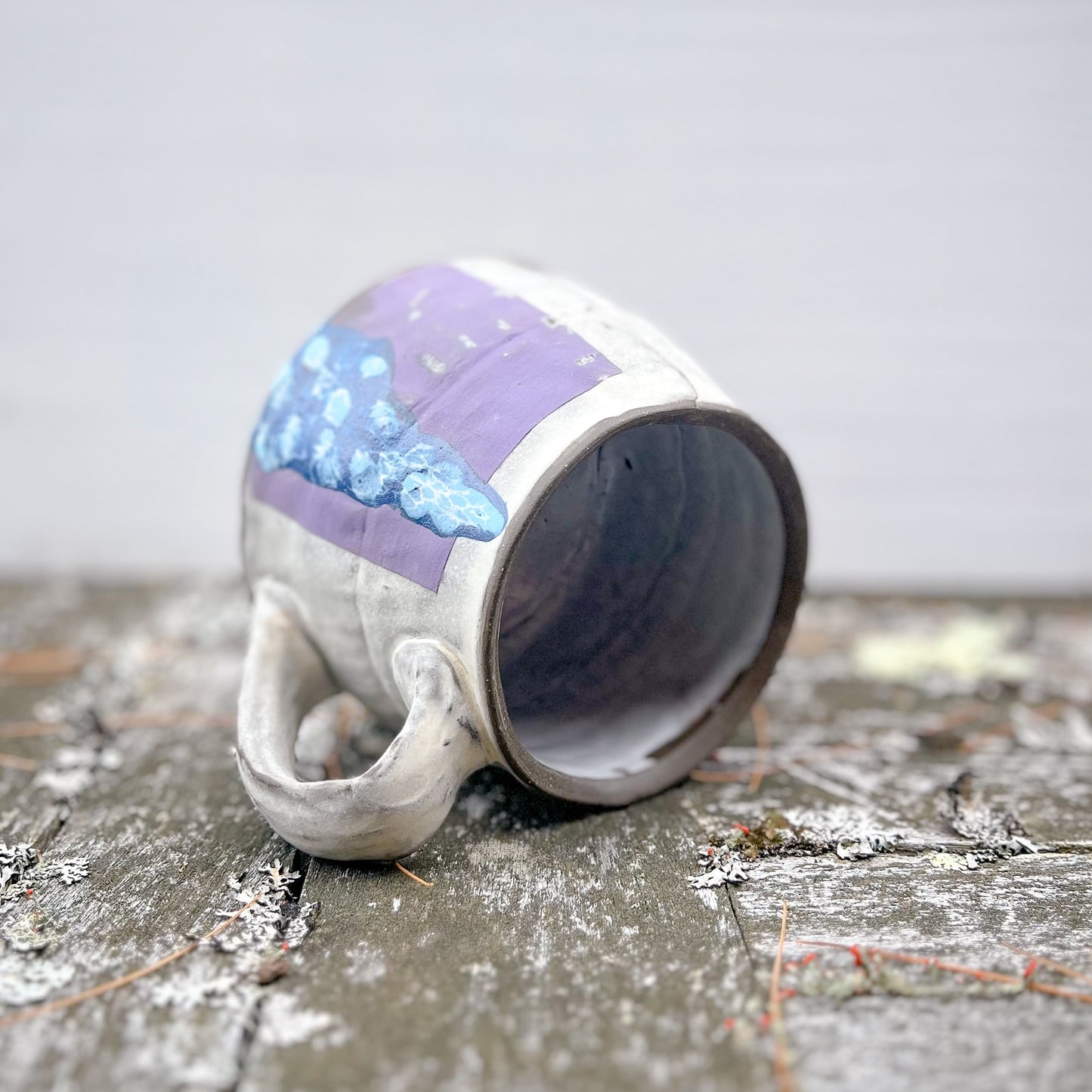 Handbuilt Mug - lupine