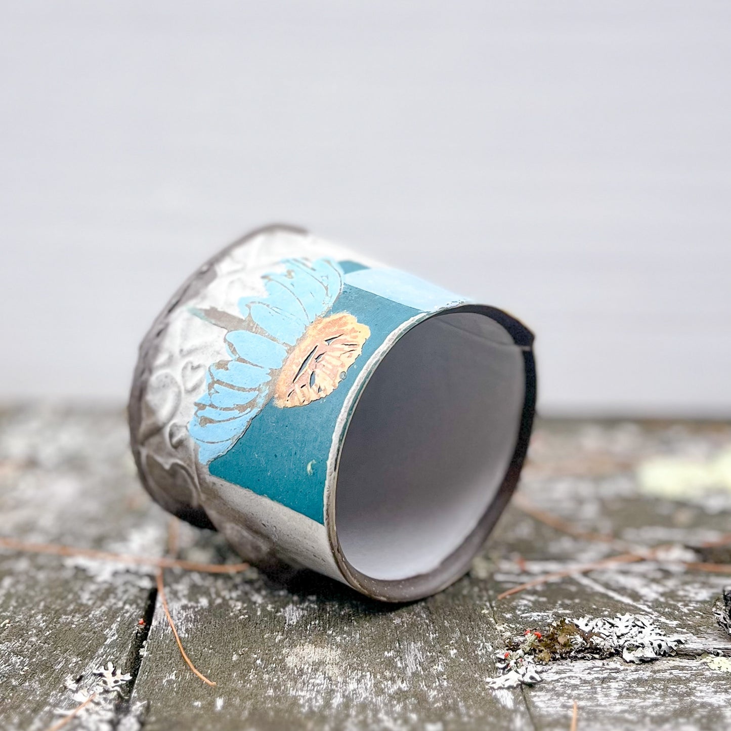 Nub Mug - coneflower & honey bee