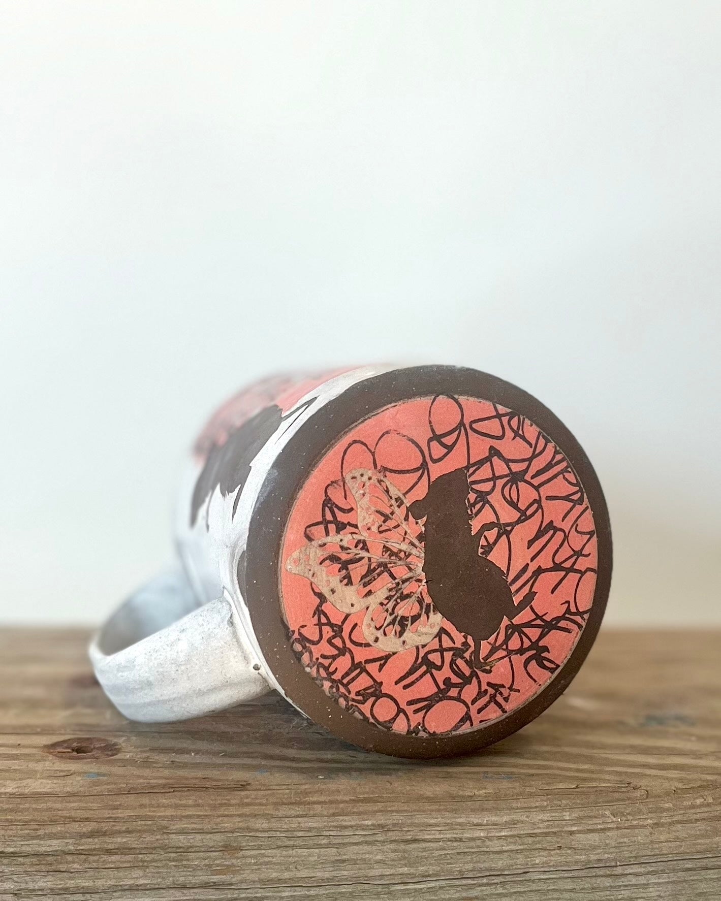 Collab Mug - Red Poppies & Ratterfly
