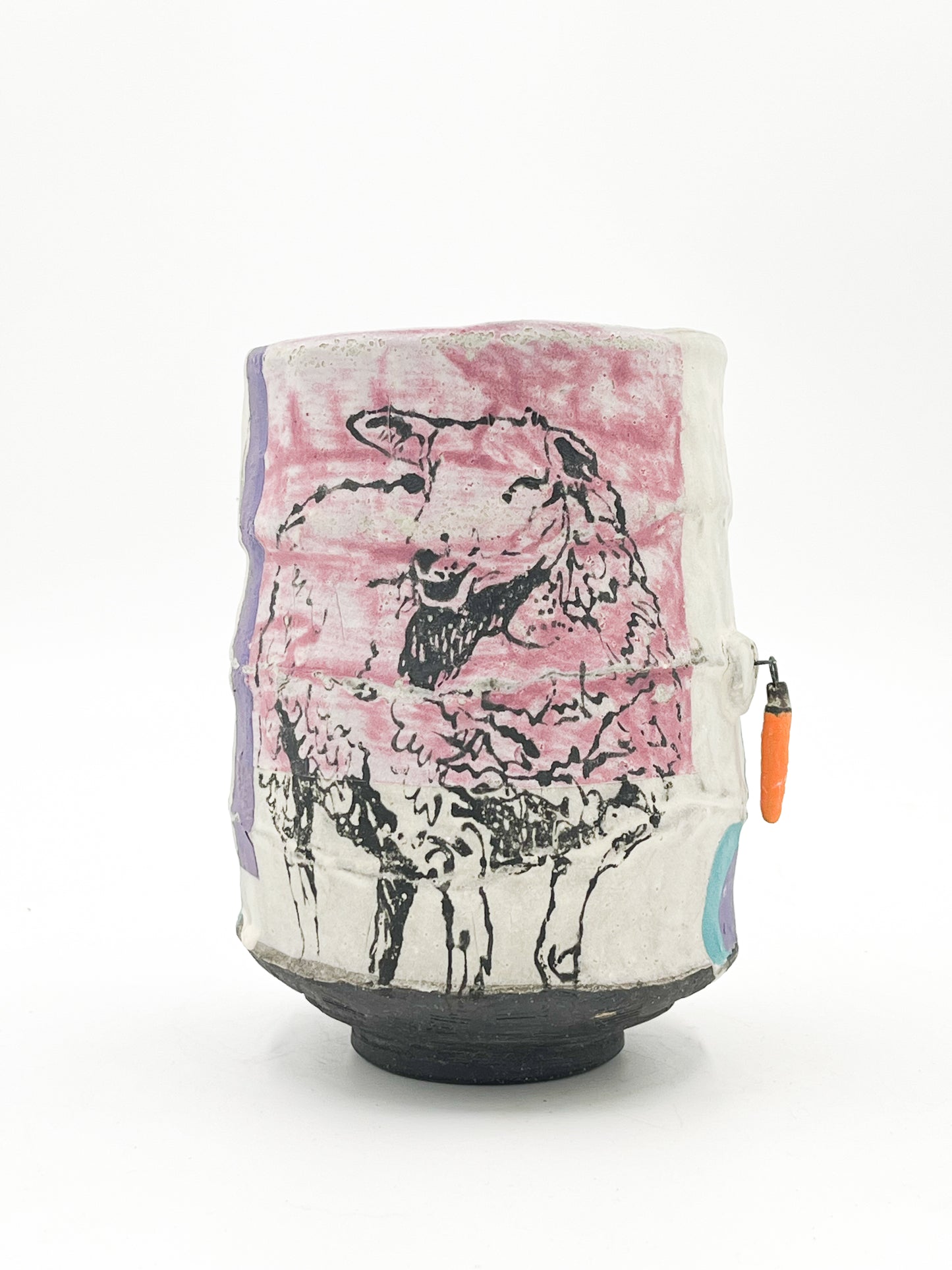 Large Cup - Sheep & Poppies