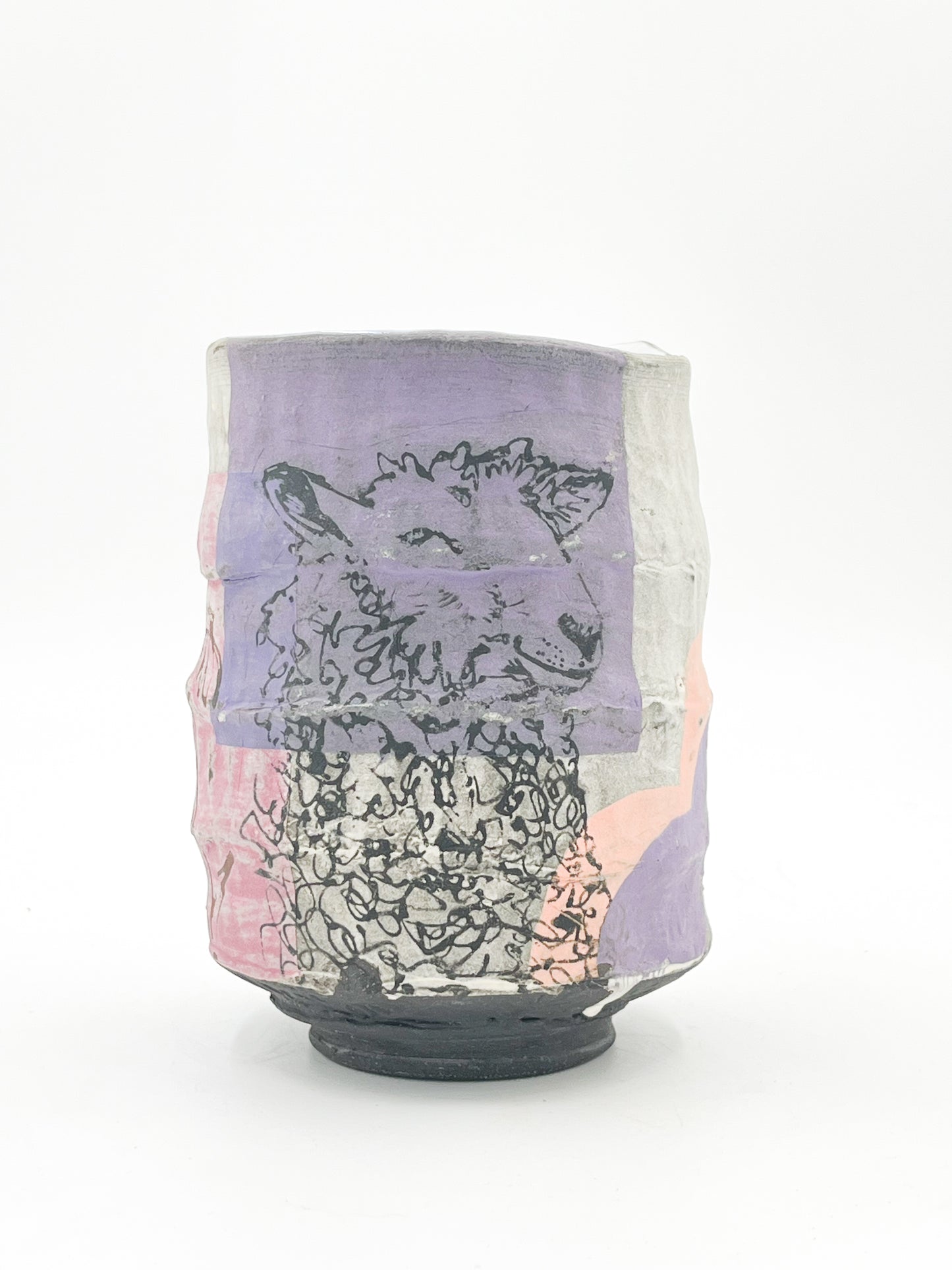 Large Cup - Purple Bee & Sheep