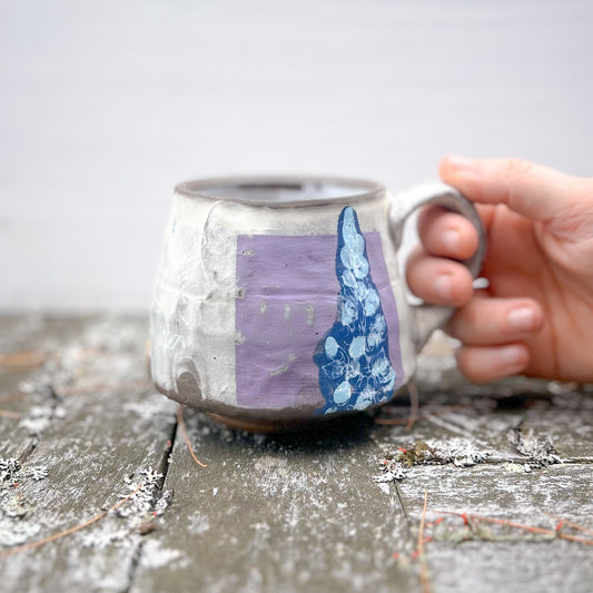 Handbuilt Mug - lupine