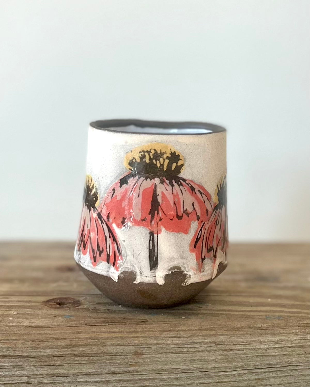 Nub Mug - Echinacea & Blue Heron