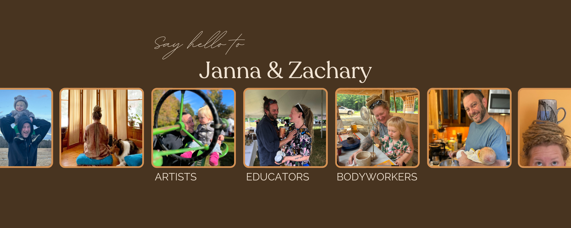 Janna DeWan and Zachary Fields, founders of Turning Arts Studio in Bowdoinham, Maine—artists, educators, and bodyworkers.